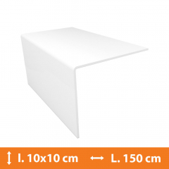 Cornière PVC Blanc - 10 x 10 cm