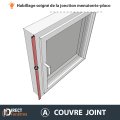 Couvre joint PVC Blanc 3D 150x2x1 cm