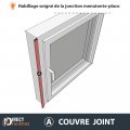 Couvre joint PVC Blanc 3D 220x2x1 cm