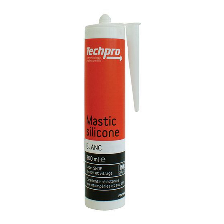 Mastic silicone Blanc - Cartouche 300ml